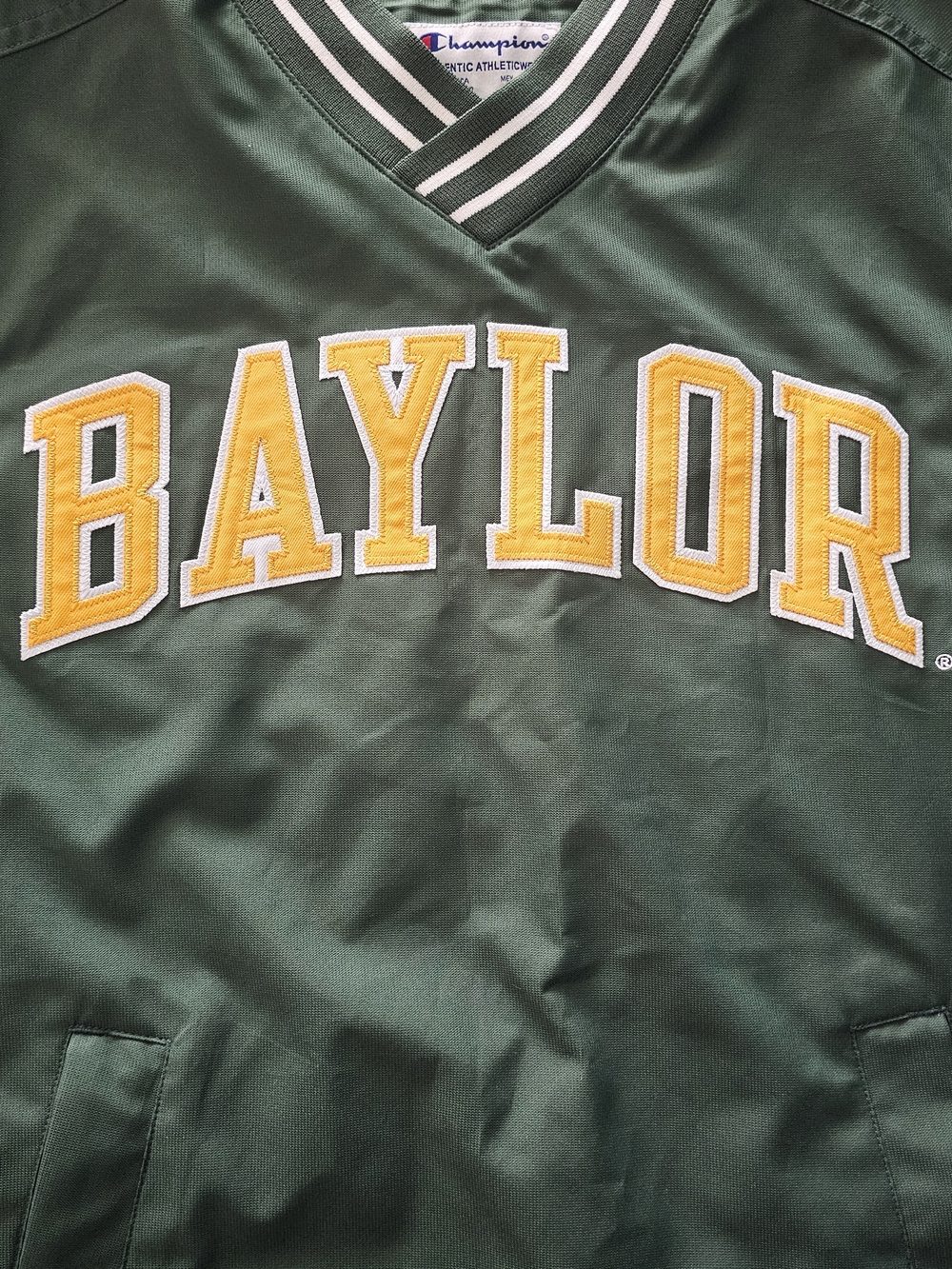 Vintage Champion Baylor University Pullover Windbreaker Jacket - Size XS Green